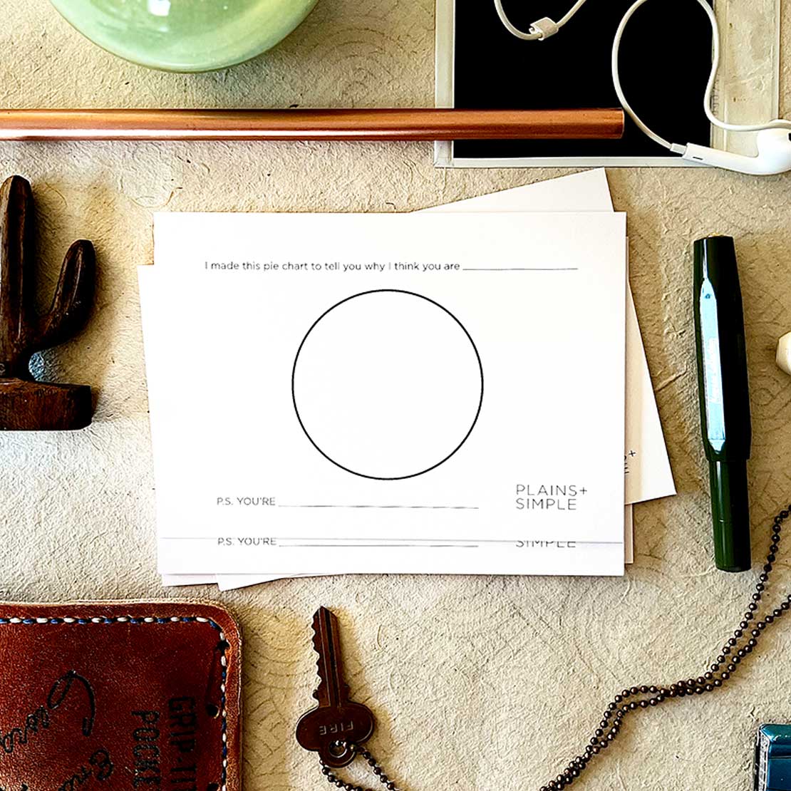 Pie Chart Postcard