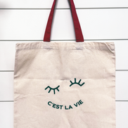 C'est La Vie Tote Bag