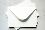 Set of 5 Premium White Envelopes