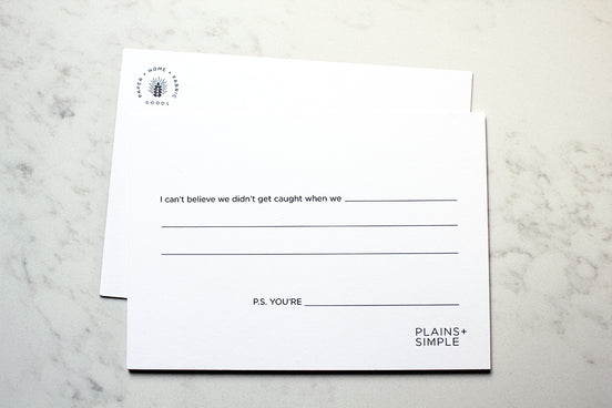 Get Caught Postcard