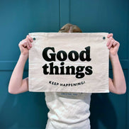 Good Things Canvas Wall Banner