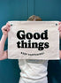 Good Things Canvas Wall Banner