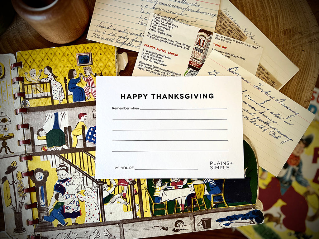 Happy Thanksgiving, Remember When Postcard