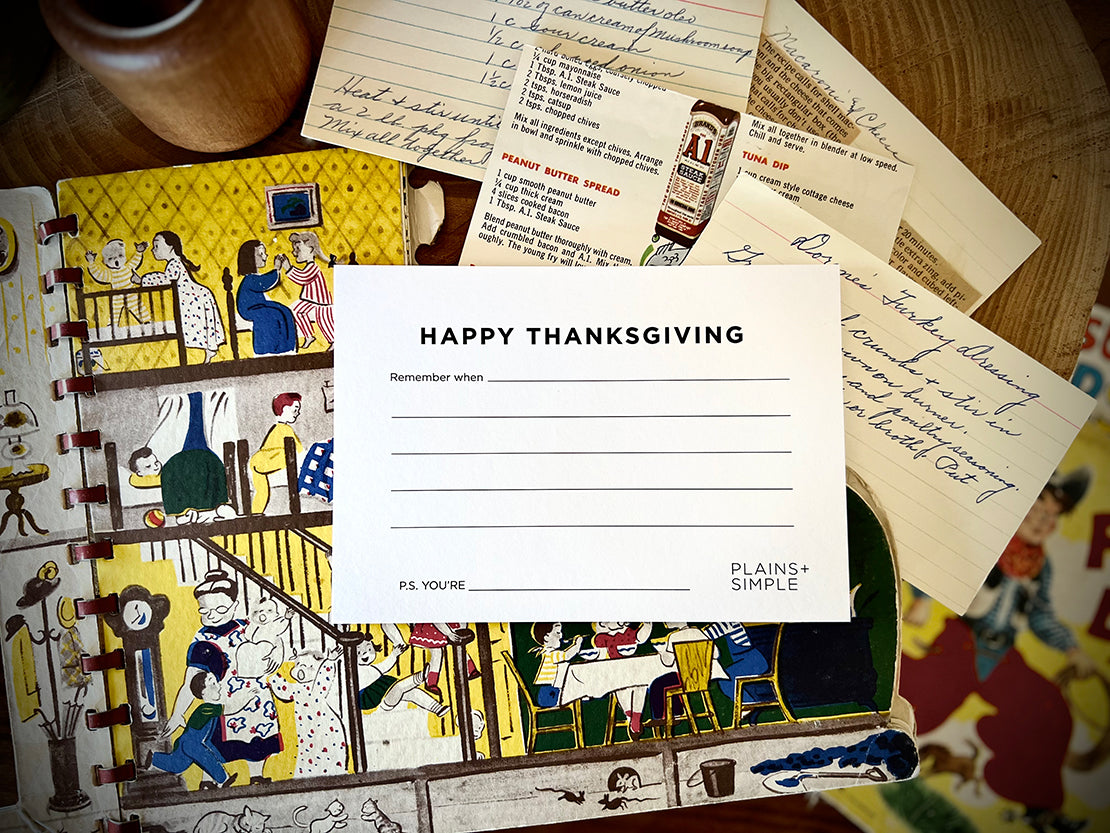 Happy Thanksgiving, Remember When Postcard