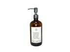 Amber glass I Am Grateful Gratitude Lotion Bottle with black pump.