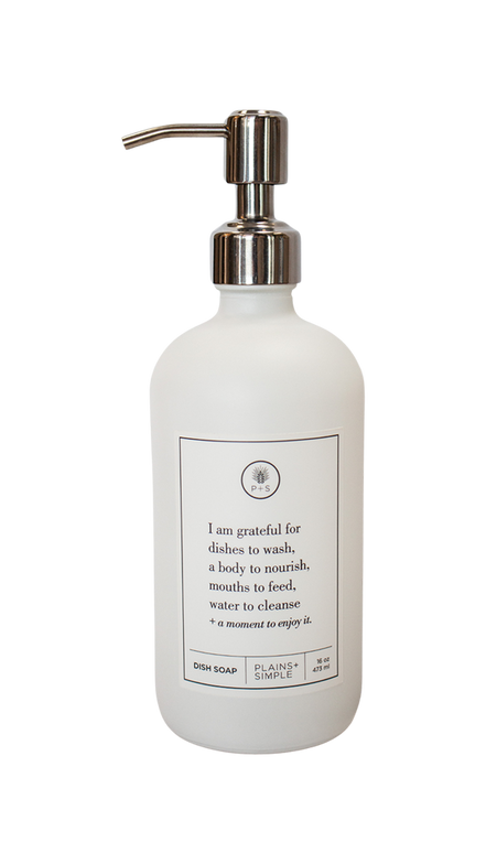 I Am Grateful –  Dish Soap Gratitude Bottle