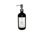 Black glass I am Kind hand soap Gratitude Bottle with silver pump