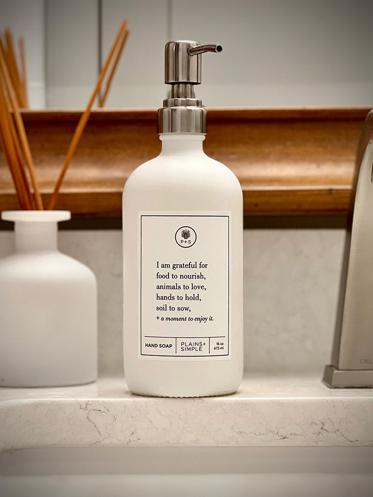 I Am Grateful –  Hand Soap Gratitude Bottle