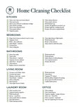 FREE Clean Home Checklist Digital Download