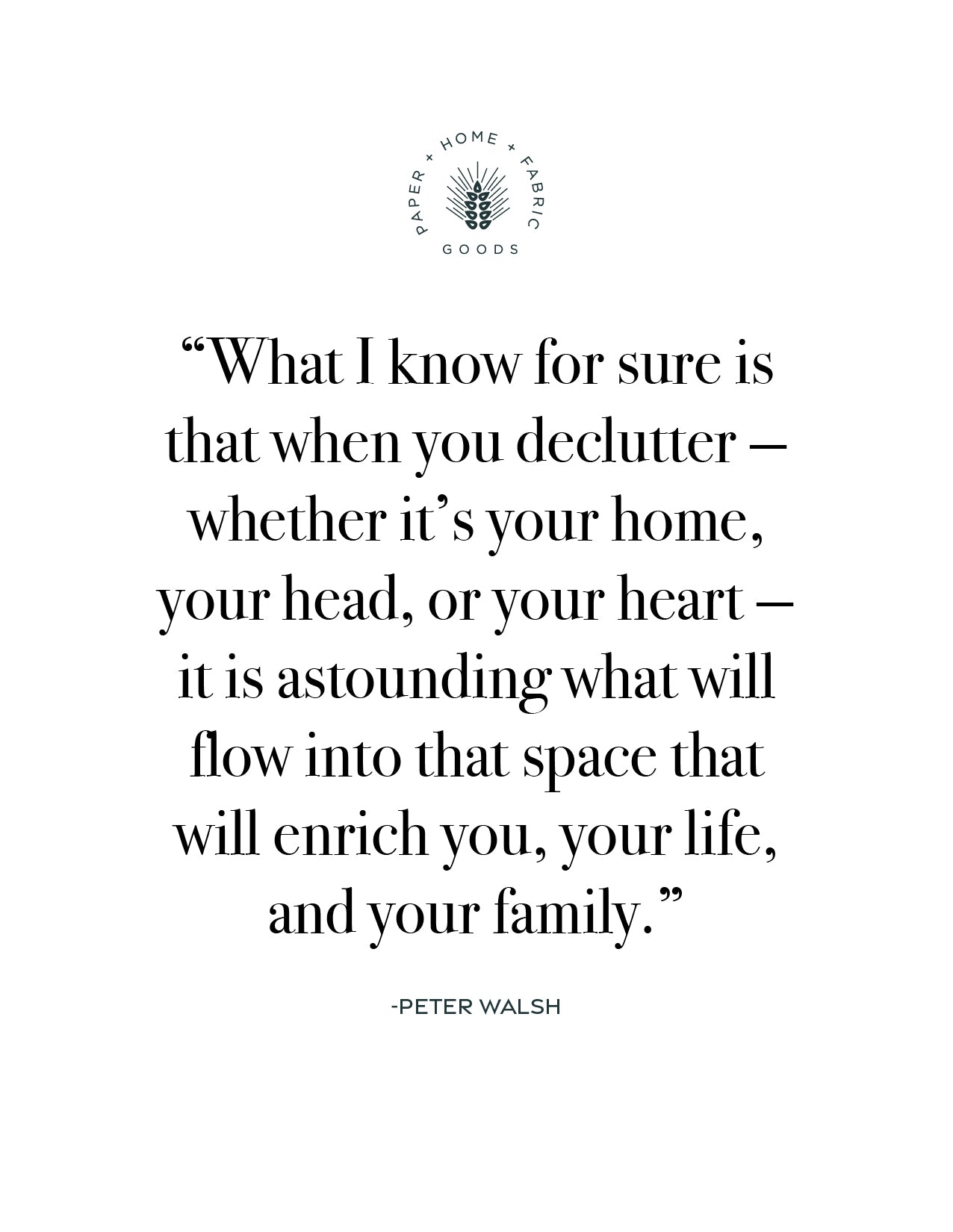 Declutter Print Digital Download
