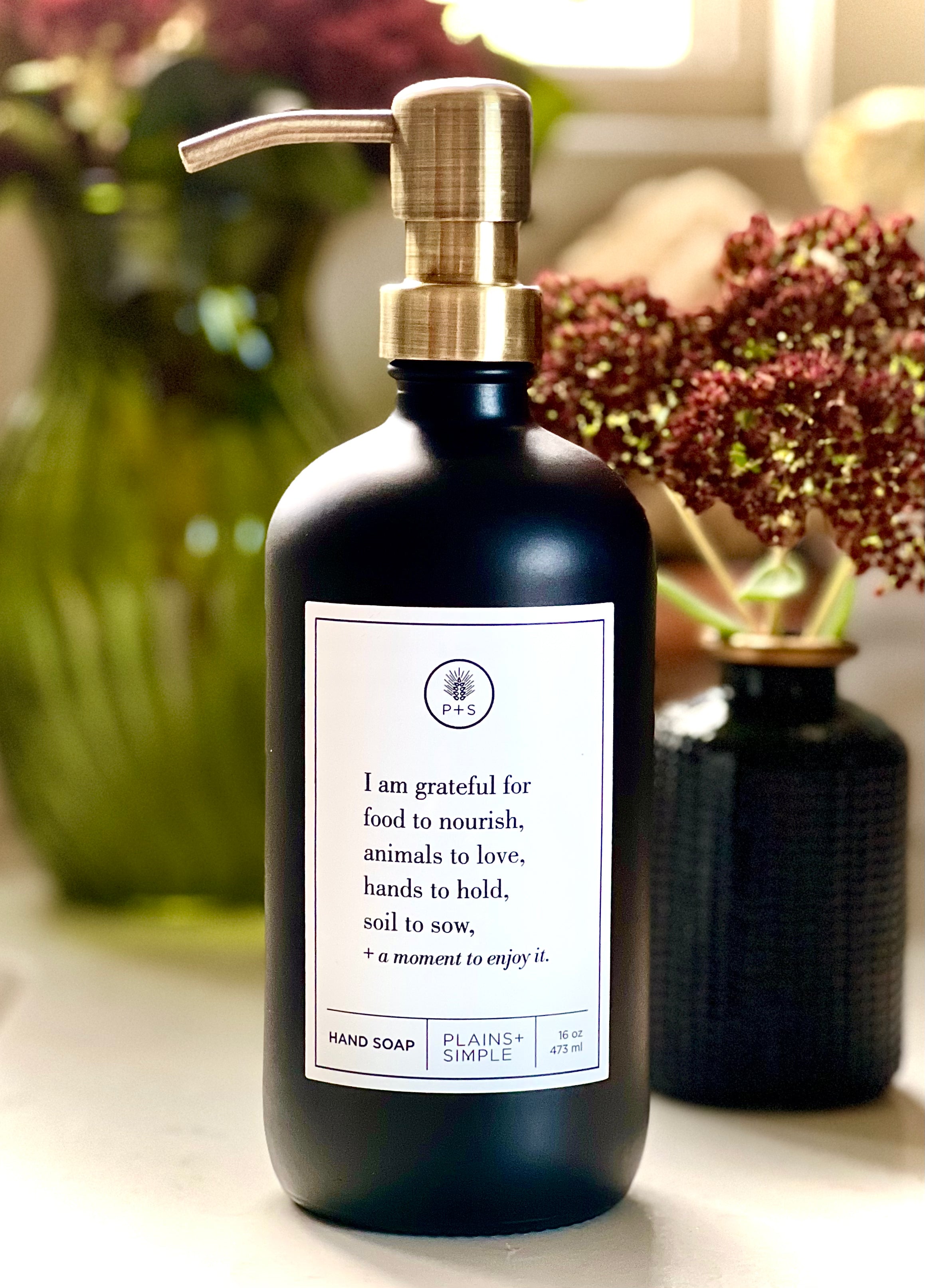 I Am Grateful –  Hand Soap Gratitude Bottle