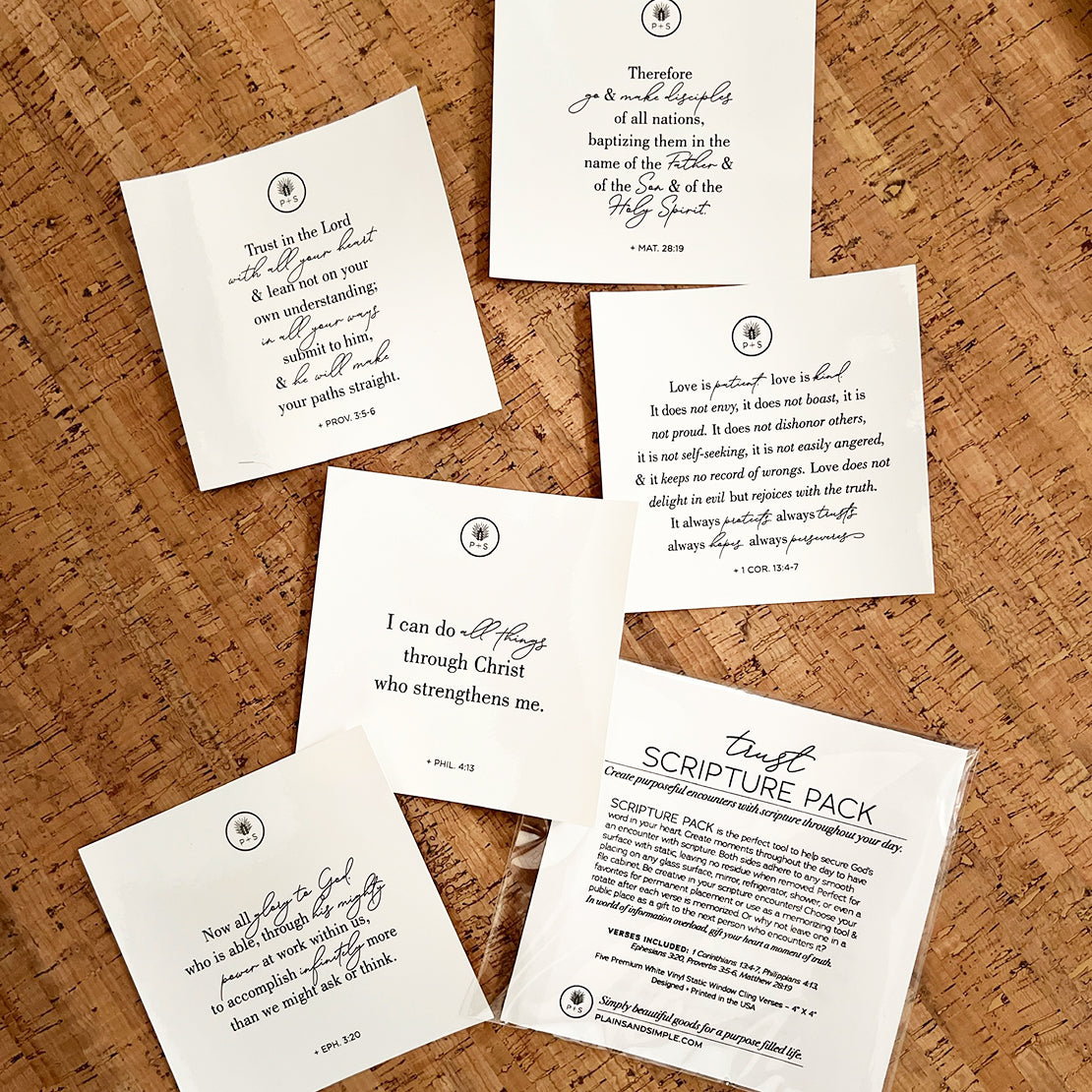 Scripture Pack Sticker Clings